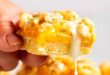 Mango bars with lime drizzle